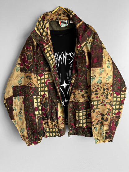 Y2K crazzy pattern windbreaker Jacket Gothic / Emo / Punk / Metal Grunge Vintage - Shoplifts