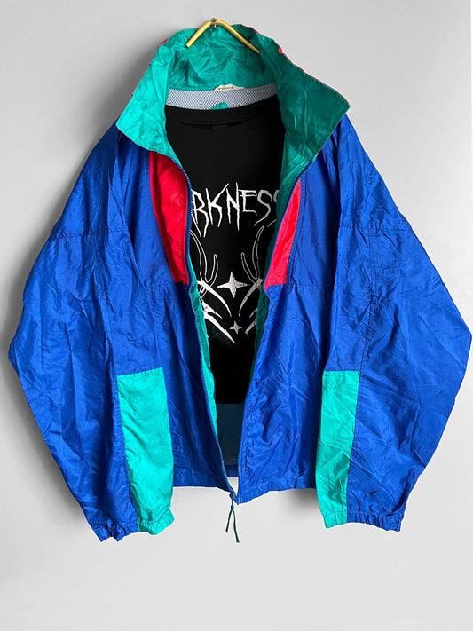 Y2K crazzy pattern windbreaker Jacket Gothic / Emo / Punk / Metal Grunge Vintage - Shoplifts