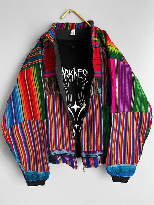 Y2K crazzy pattern windbreaker Jacket Gothic / Emo / Punk / Metal Grunge Vintage - Shoplifts