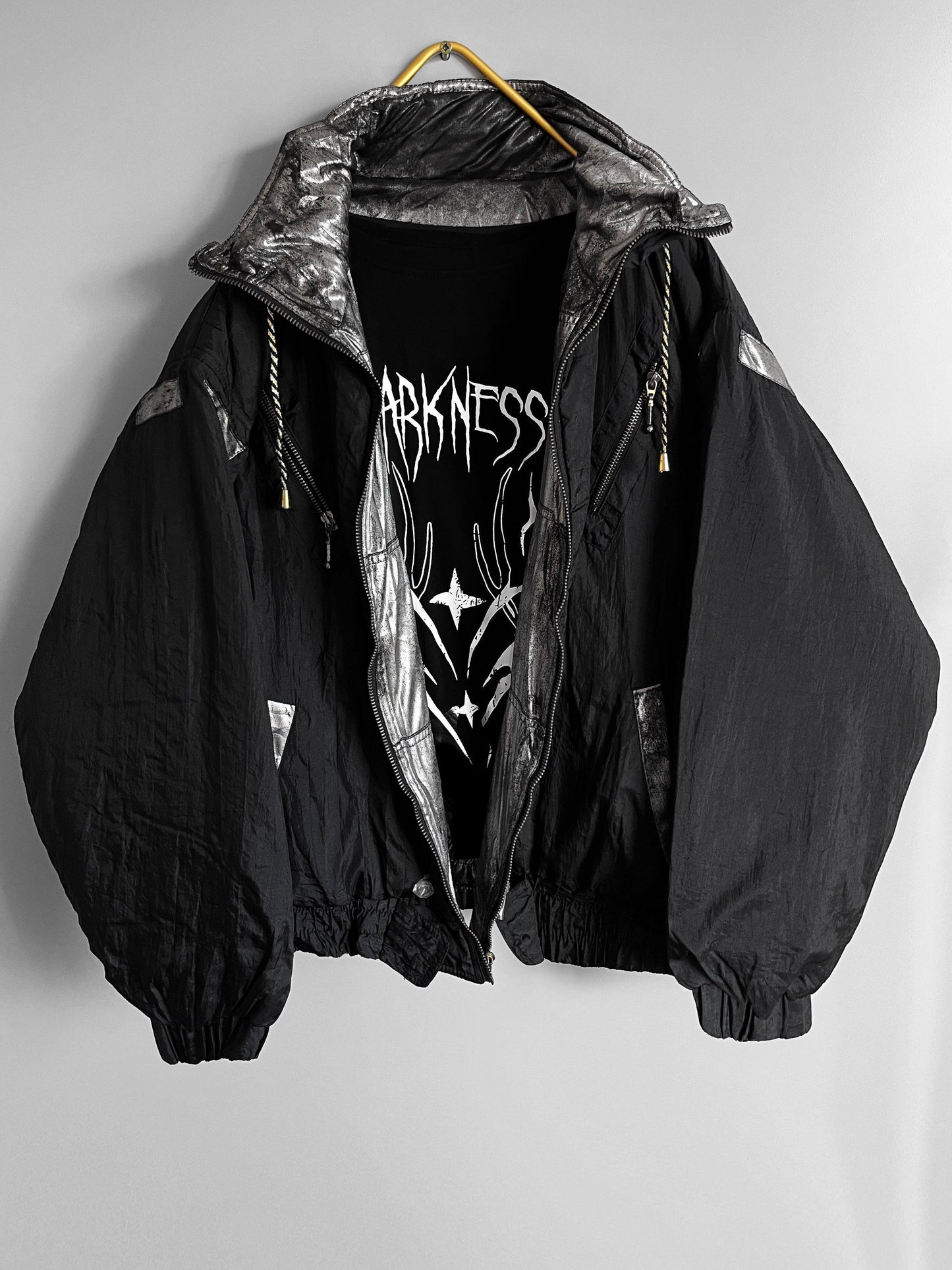 y2k windbreaker jacket gothic / emo / punk / metal grunge vintage - shoplifts