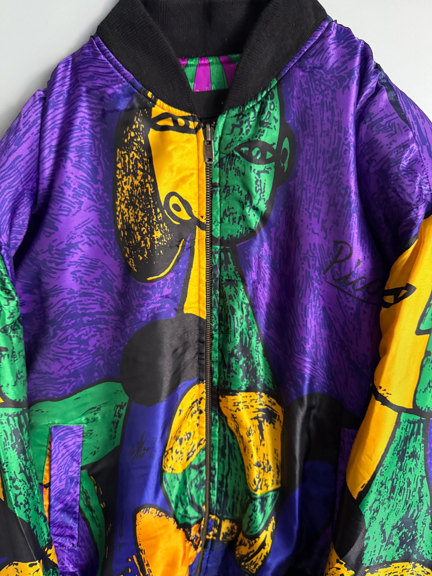 giacca a vento double face vintage uomo