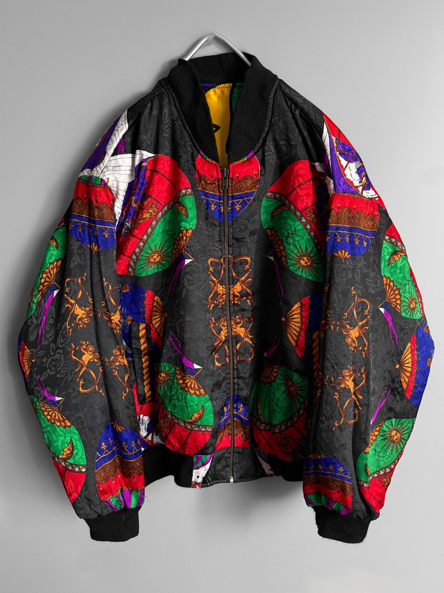 giacca a vento double face vintage uomo