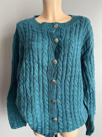 Chunky Knit Oversized Cardigan Sweater - Shoplifts