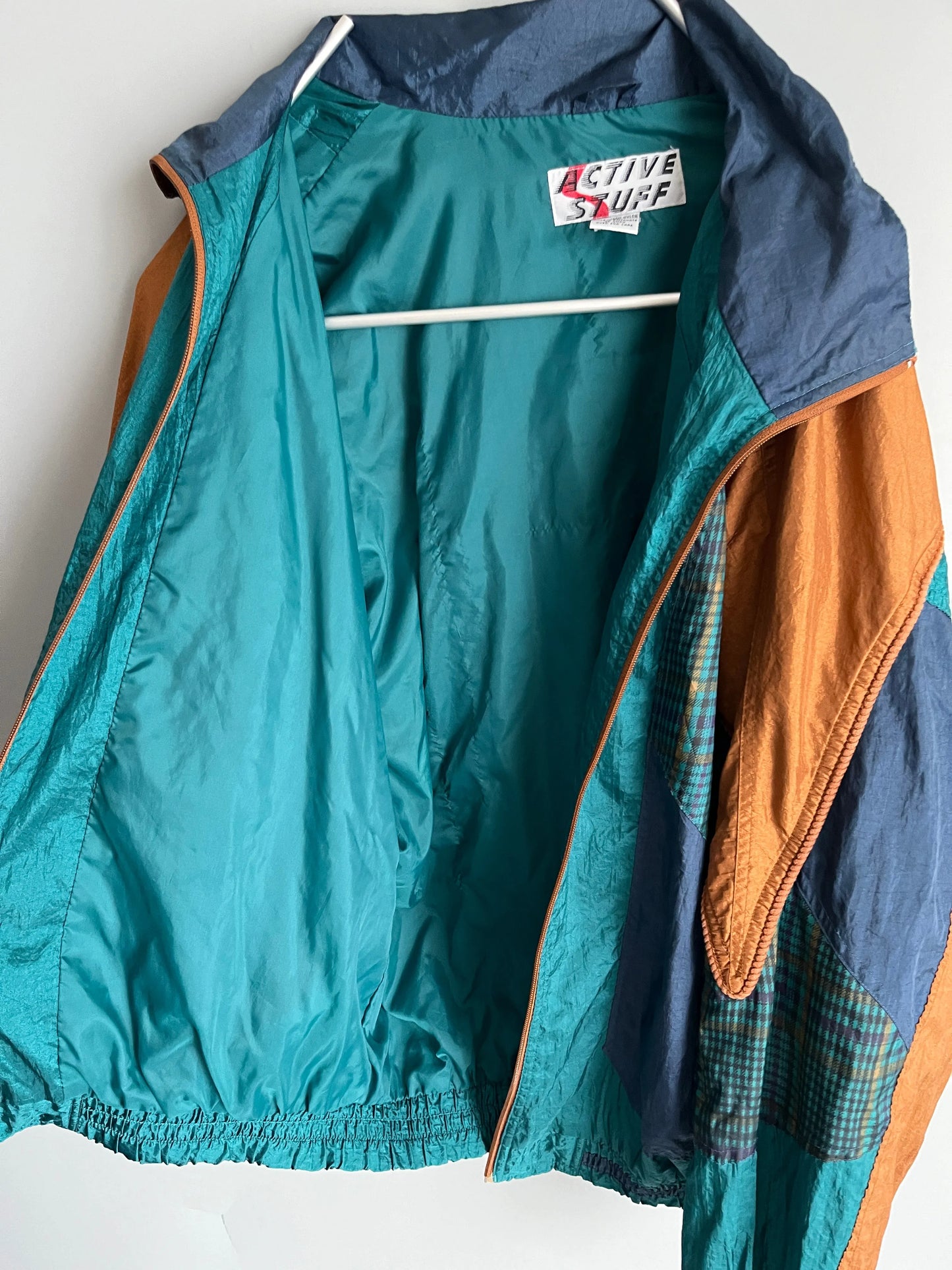 giacca a vento vintage colorata
