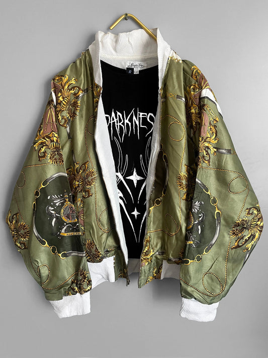 Y2K Crazy Pattern Windbreaker Jacket Vintage - Shoplifts