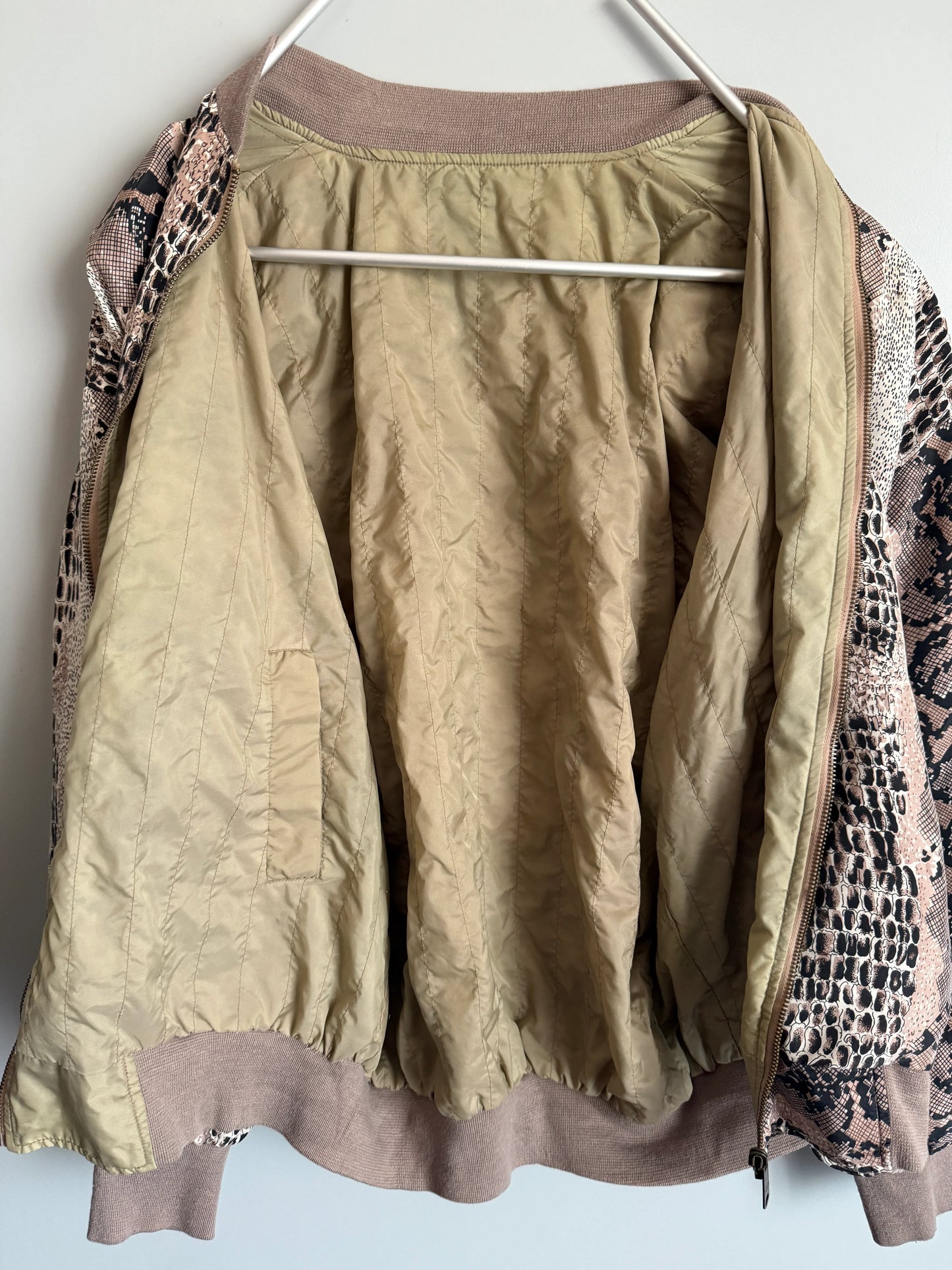 giacca a vento double face vintage da donna
