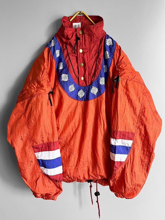 Men Vintage Windbreaker Crazy Pattern Y2k - Shoplifts