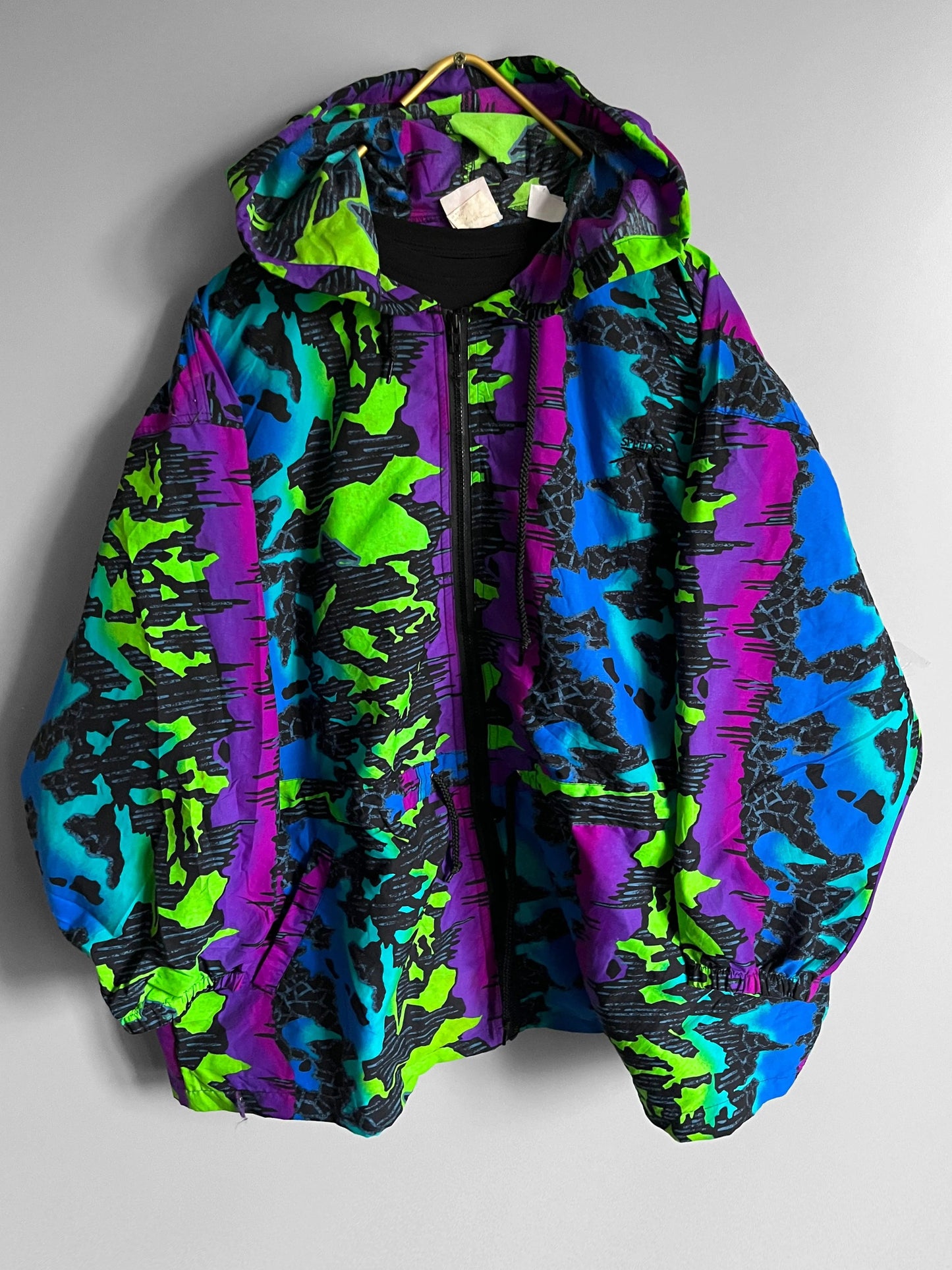 track jacket neon multicolor mens y2k - shoplifts