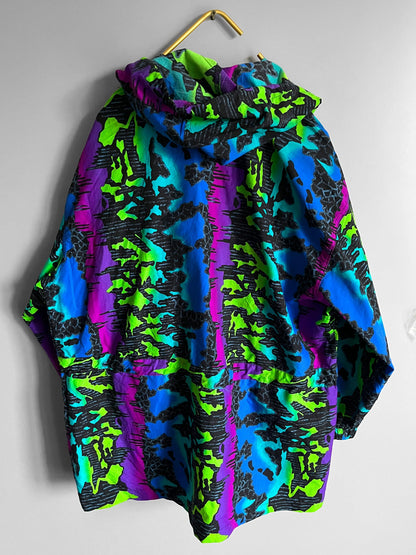 Track Jacket Neon Multicolor Mens Y2k - Shoplifts