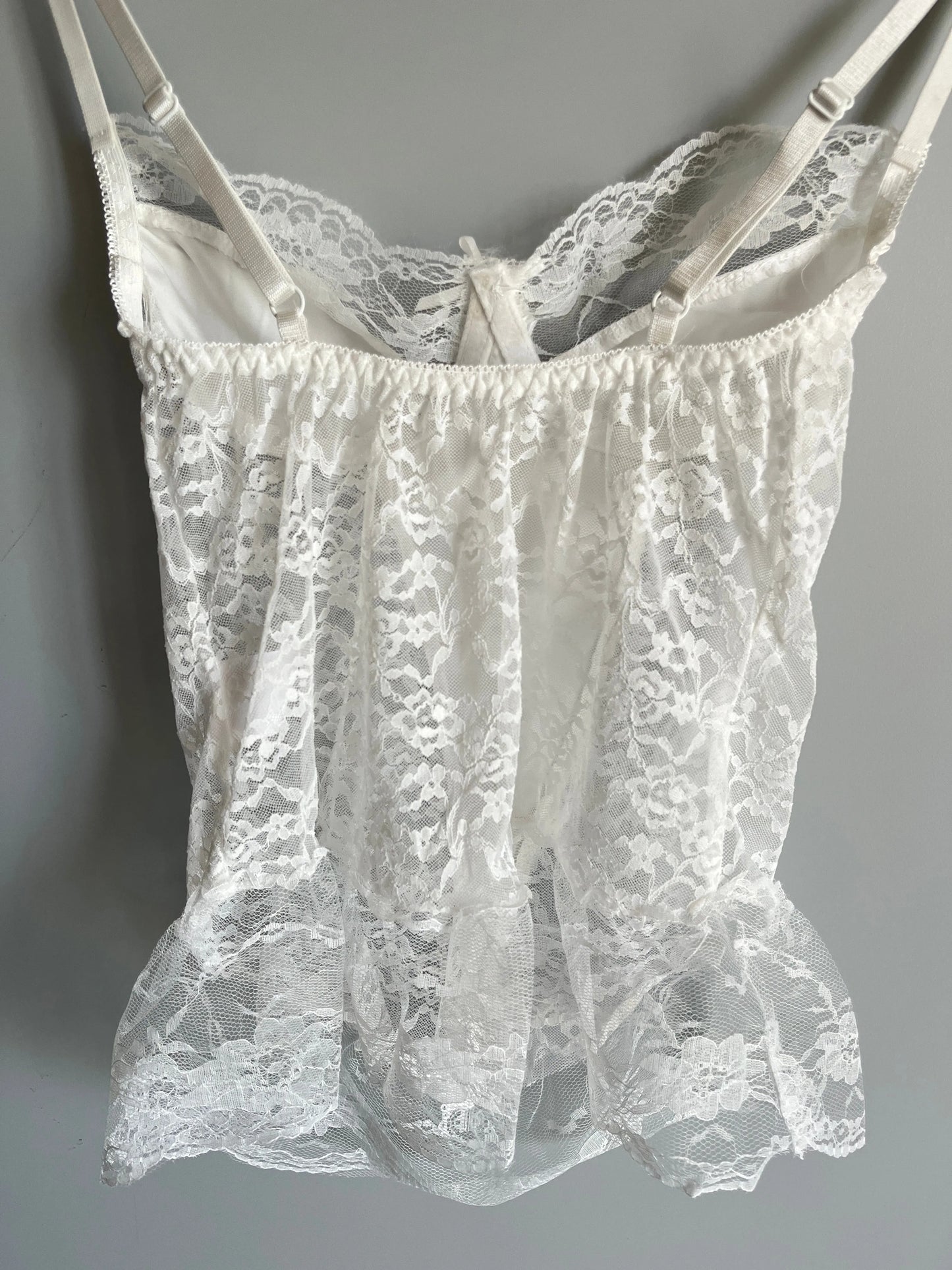 corsetto nero in pizzo