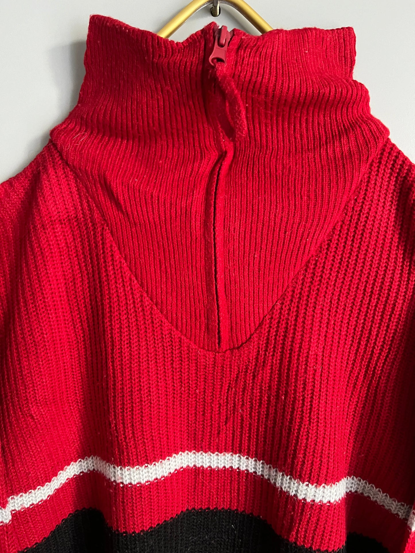 men’s knit turtleneck sweater half zipper - shoplifts