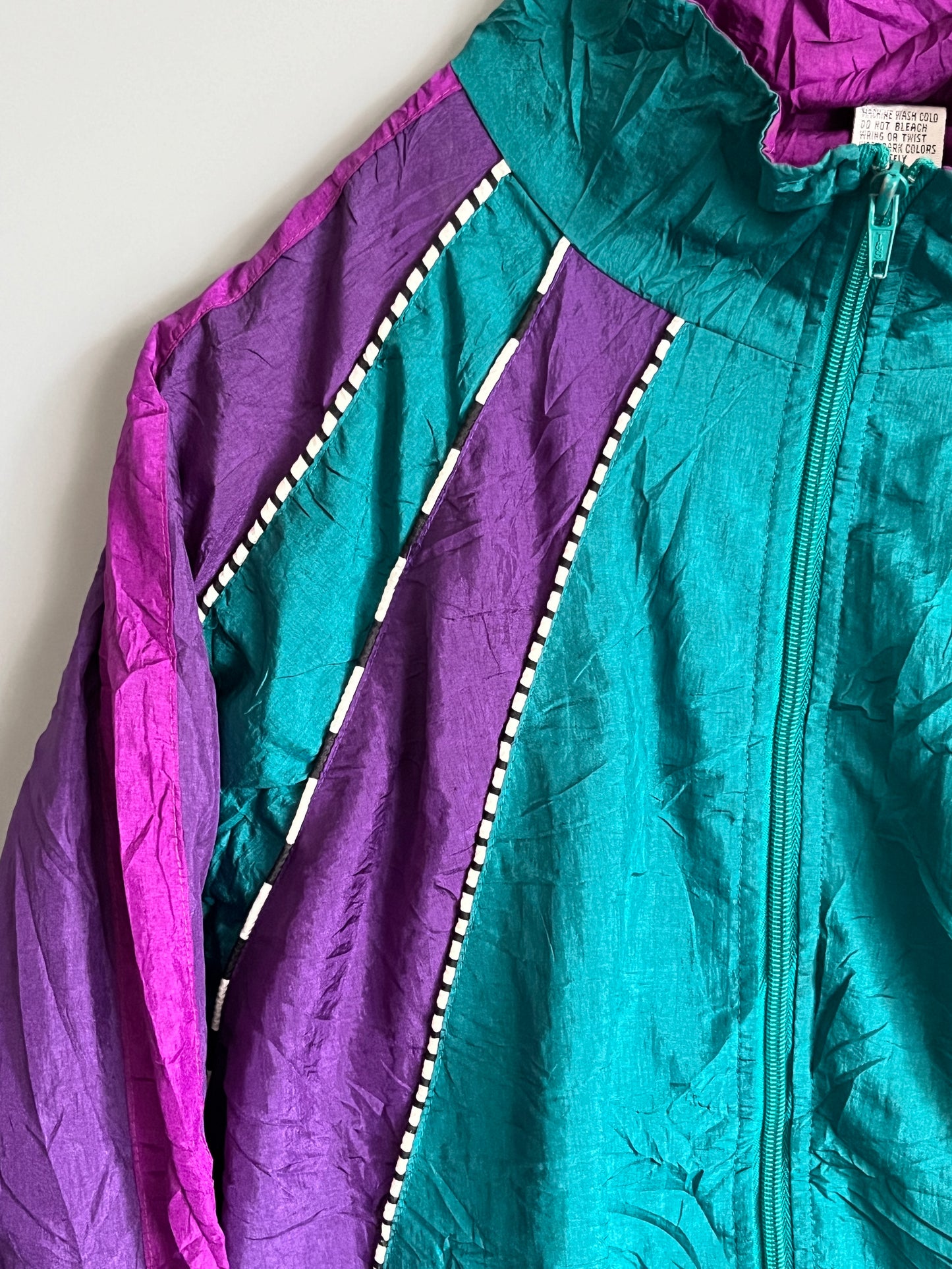 windbreaker vintage jacket colourful - shoplifts