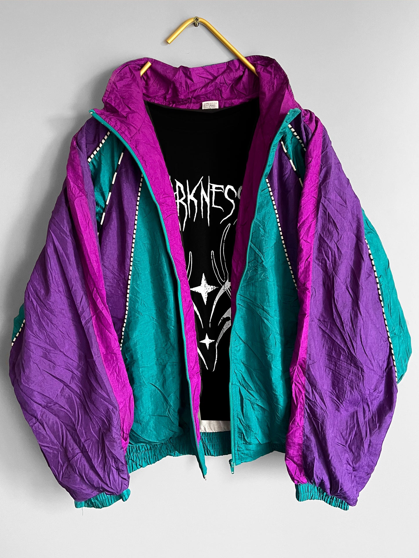 windbreaker vintage jacket colourful - shoplifts