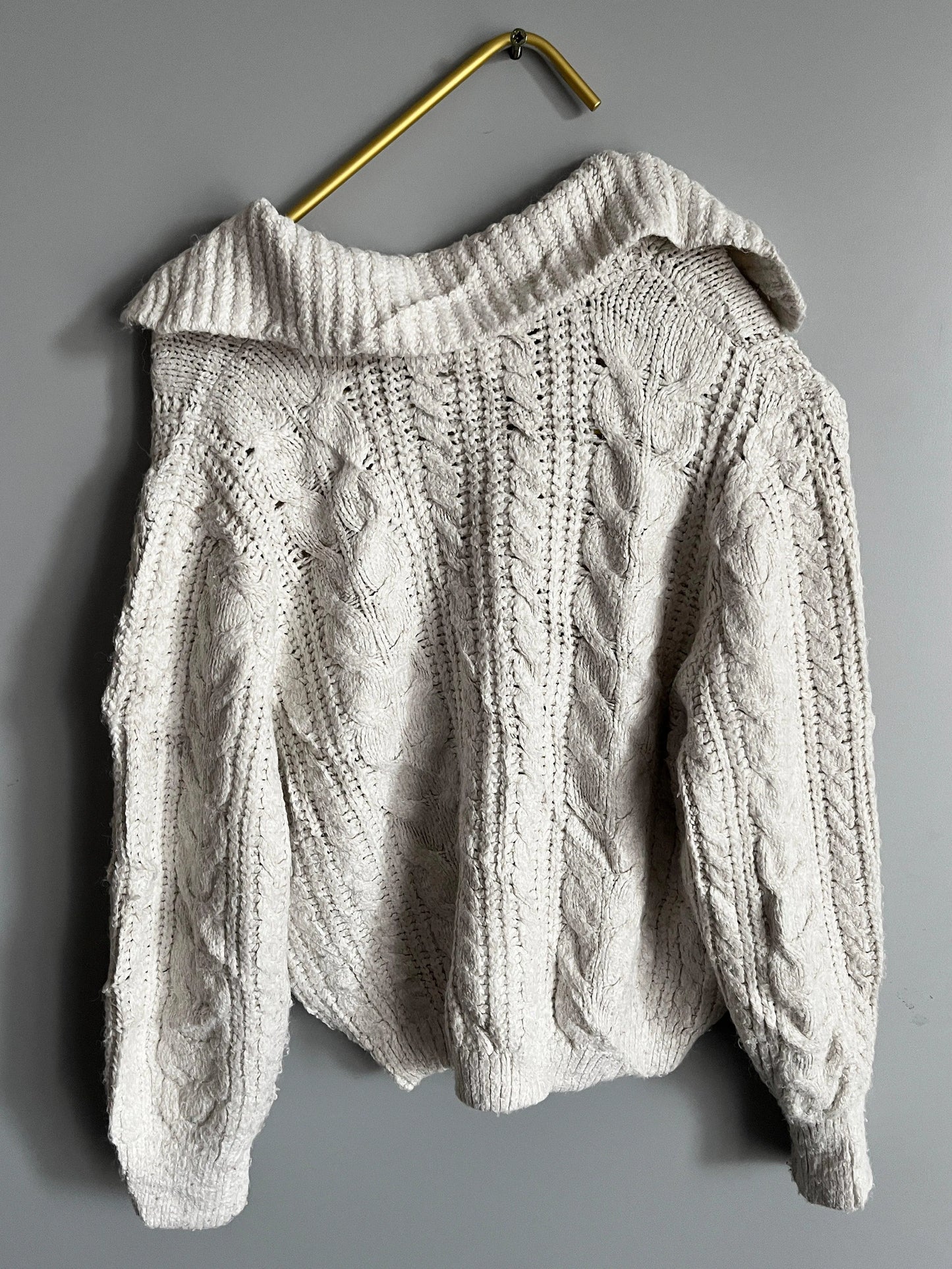 sweater chunky knit long sleeve turtleneck vintage y2k - shoplifts