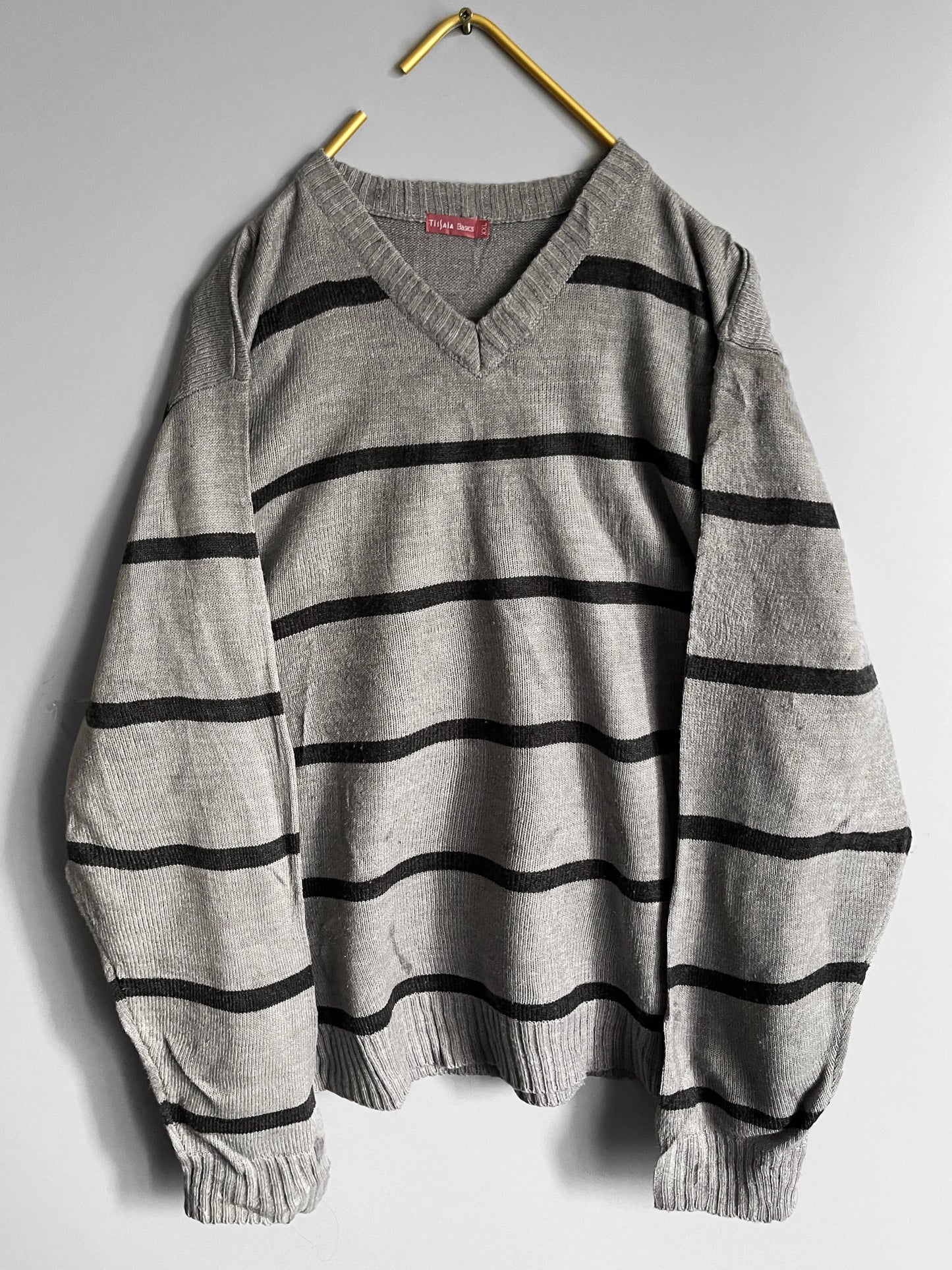 mens knit sweater grunge geometric pattern - shoplifts