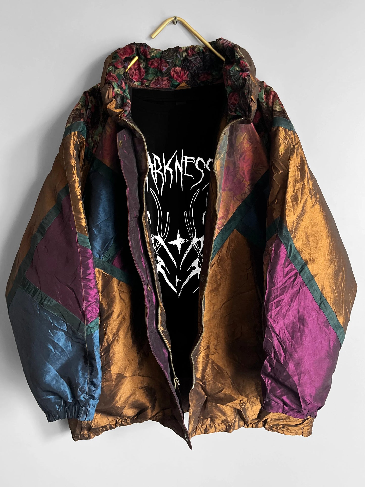 men vintage windbreaker crazy pattern y2k - shoplifts