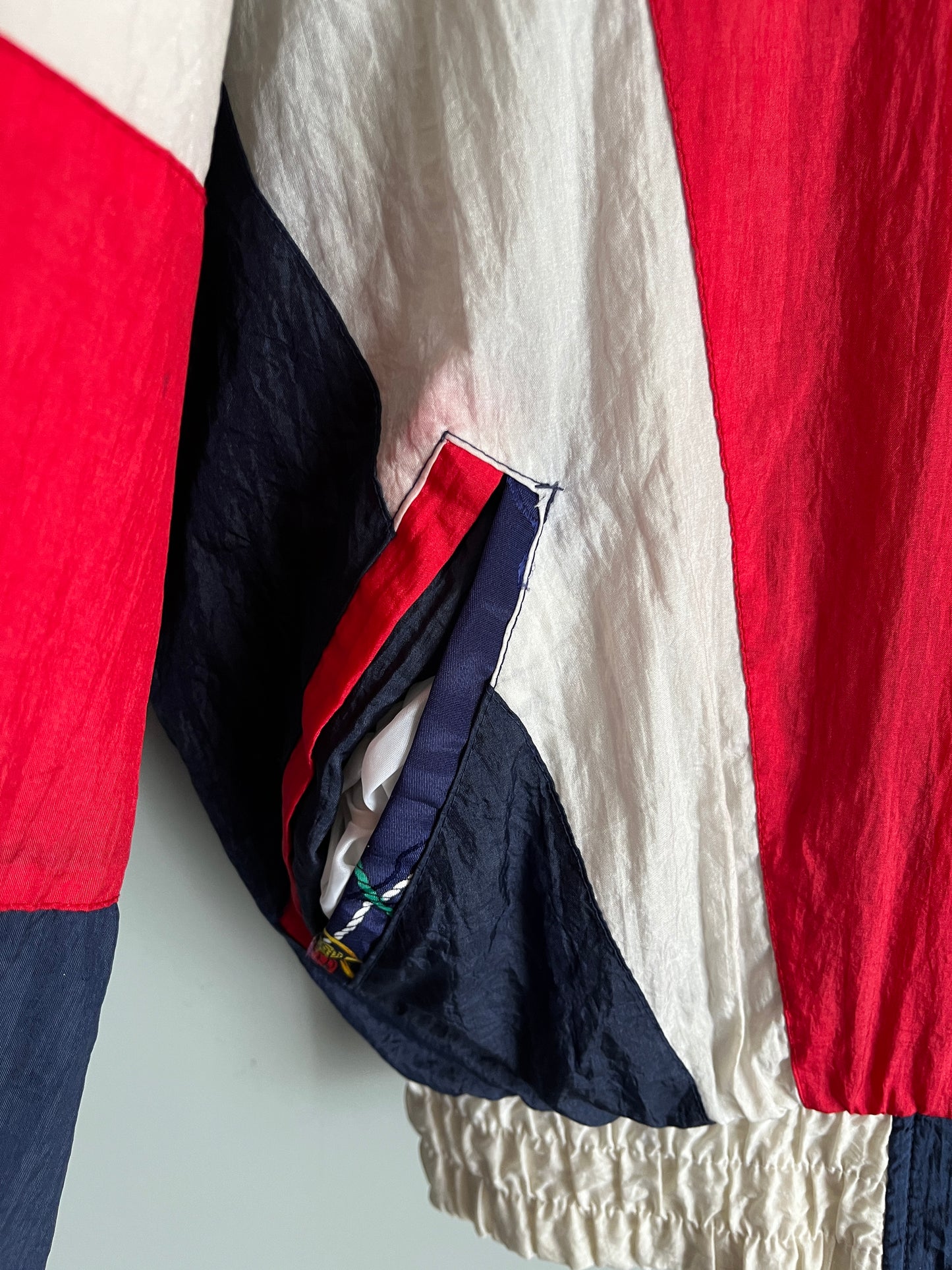 giacca vintage colorata windbreaker