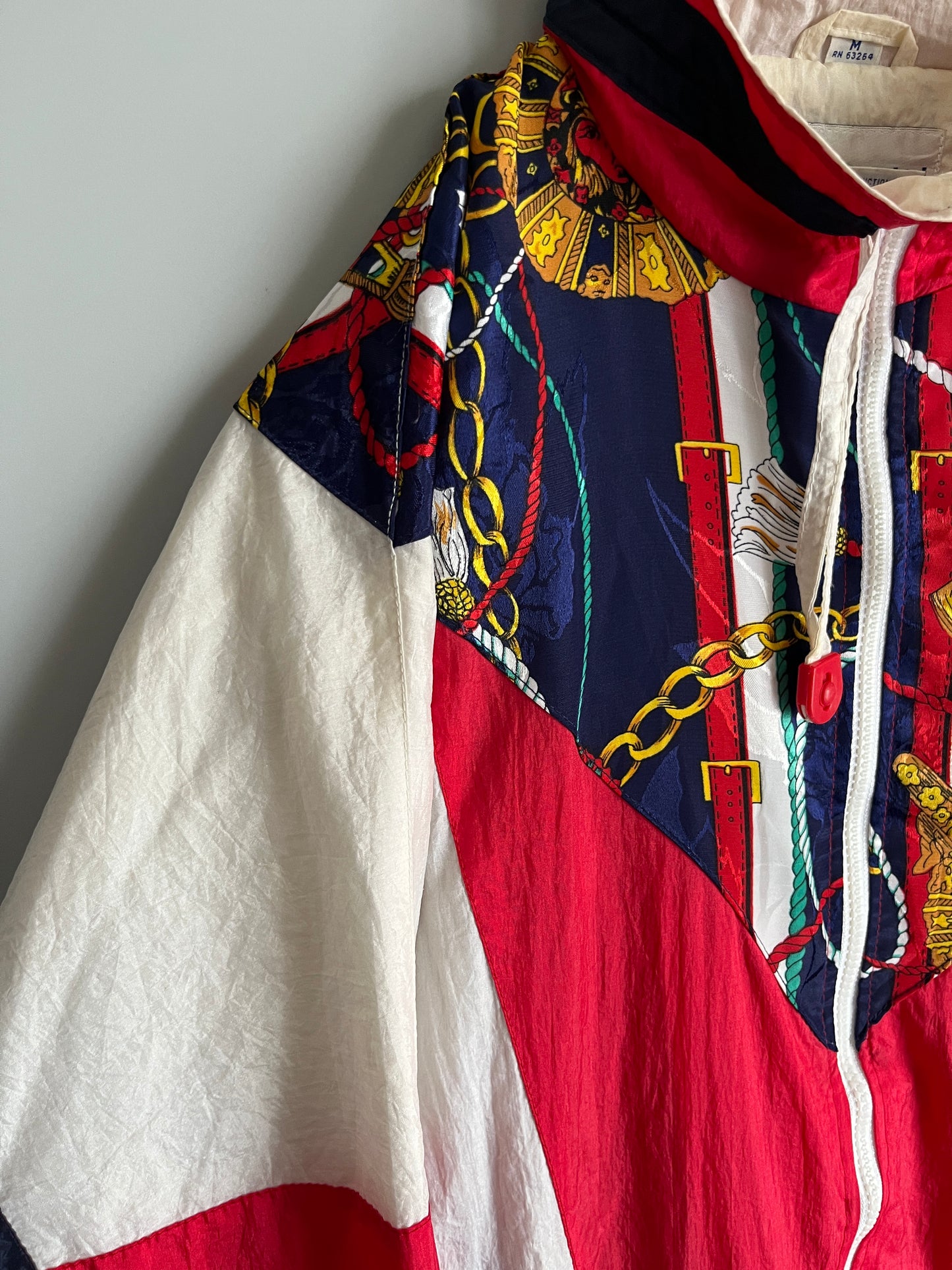 giacca vintage colorata windbreaker