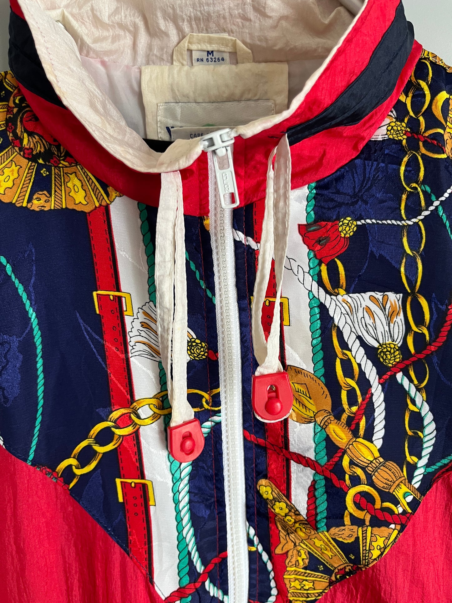 giacca vintage colorata windbreaker