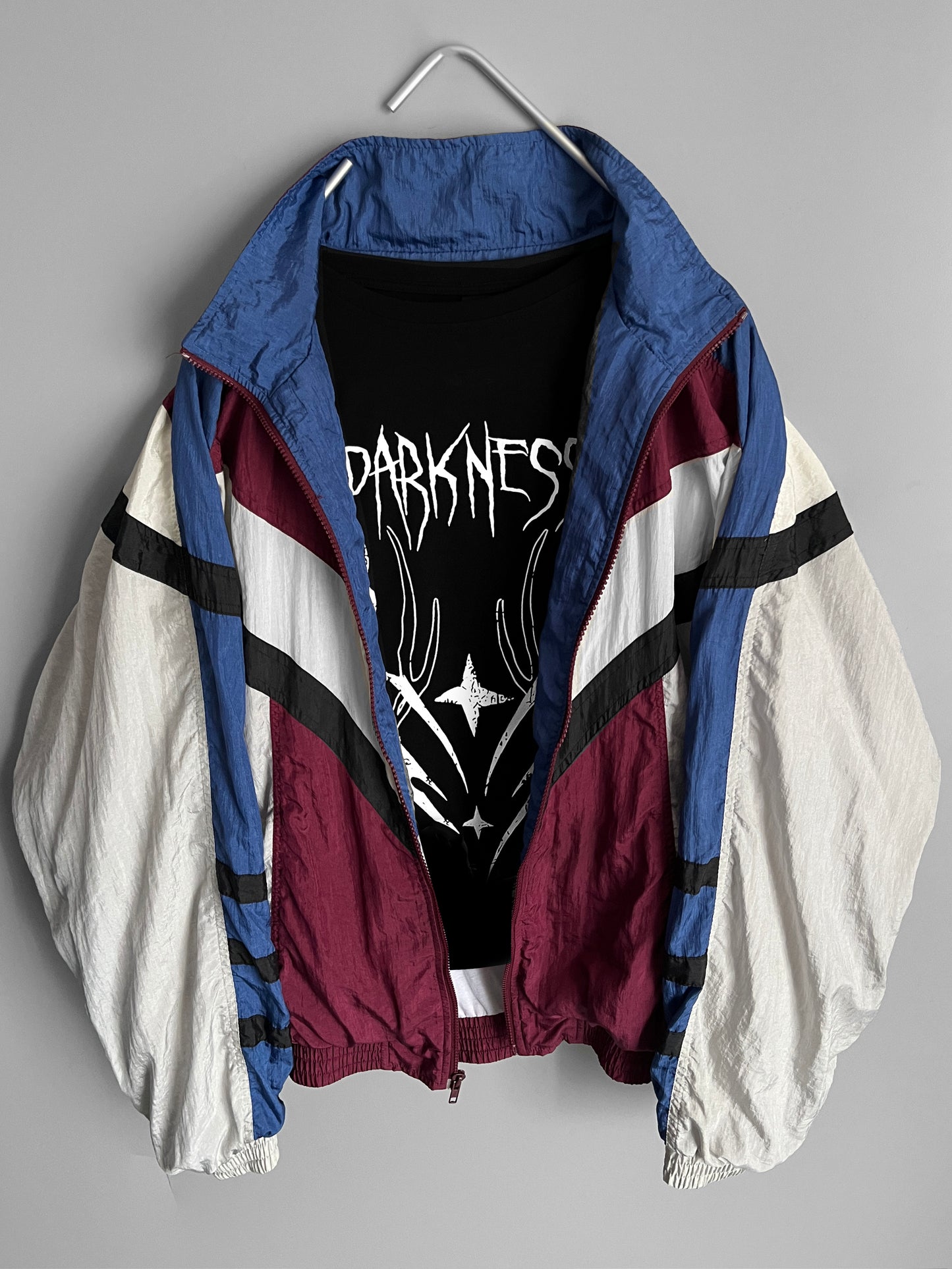 giacca vintage colorata windbreaker