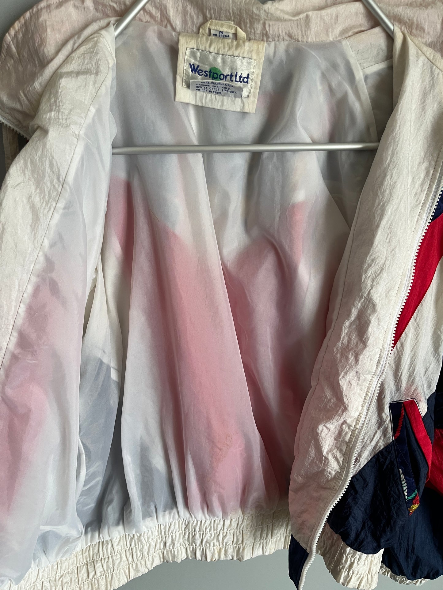 giacca vintage colorata windbreaker