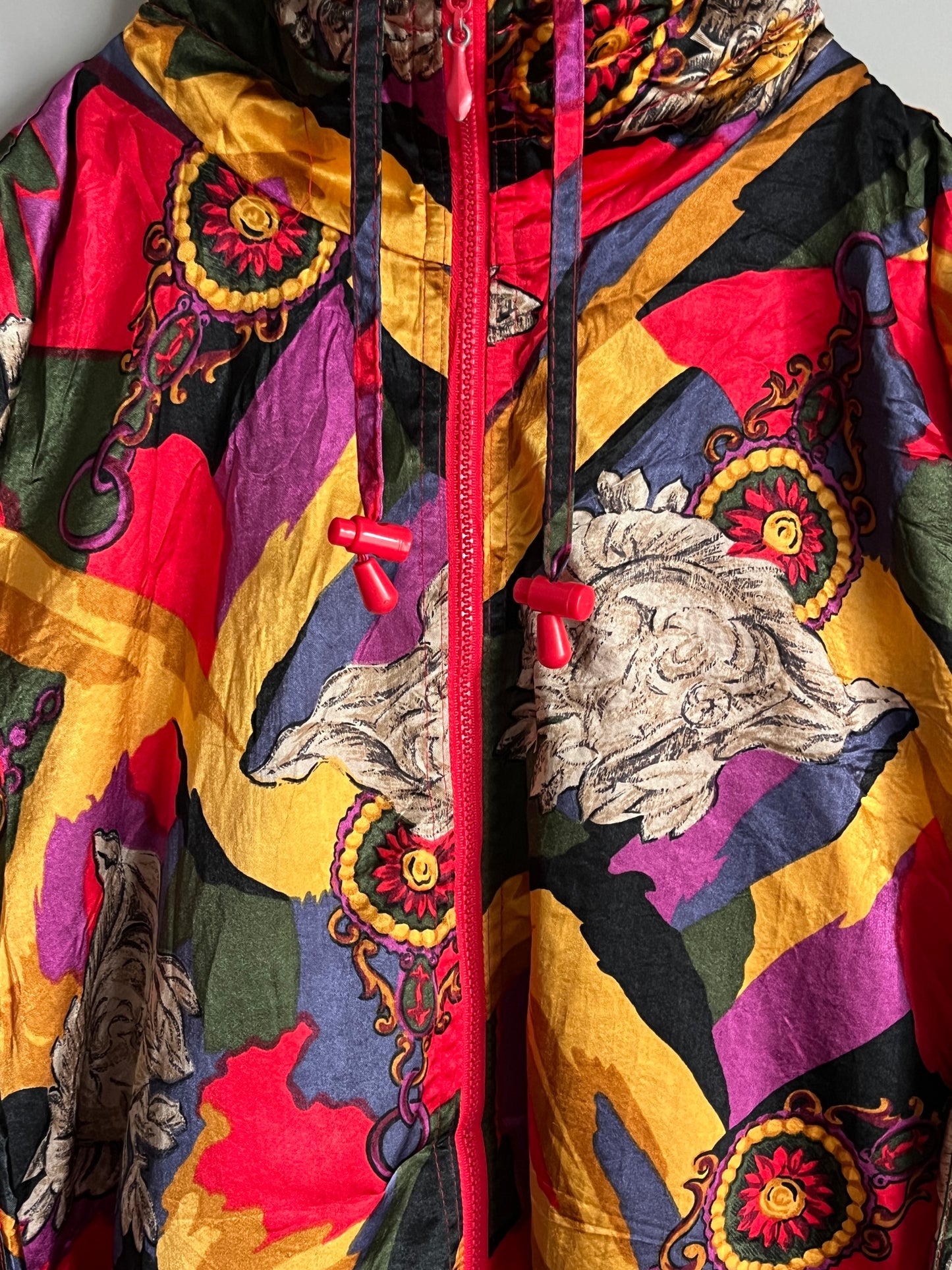 men vintage windbreaker crazy pattern y2k - shoplifts