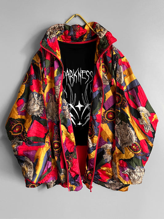 Men Vintage Windbreaker Crazy Pattern Y2k - Shoplifts