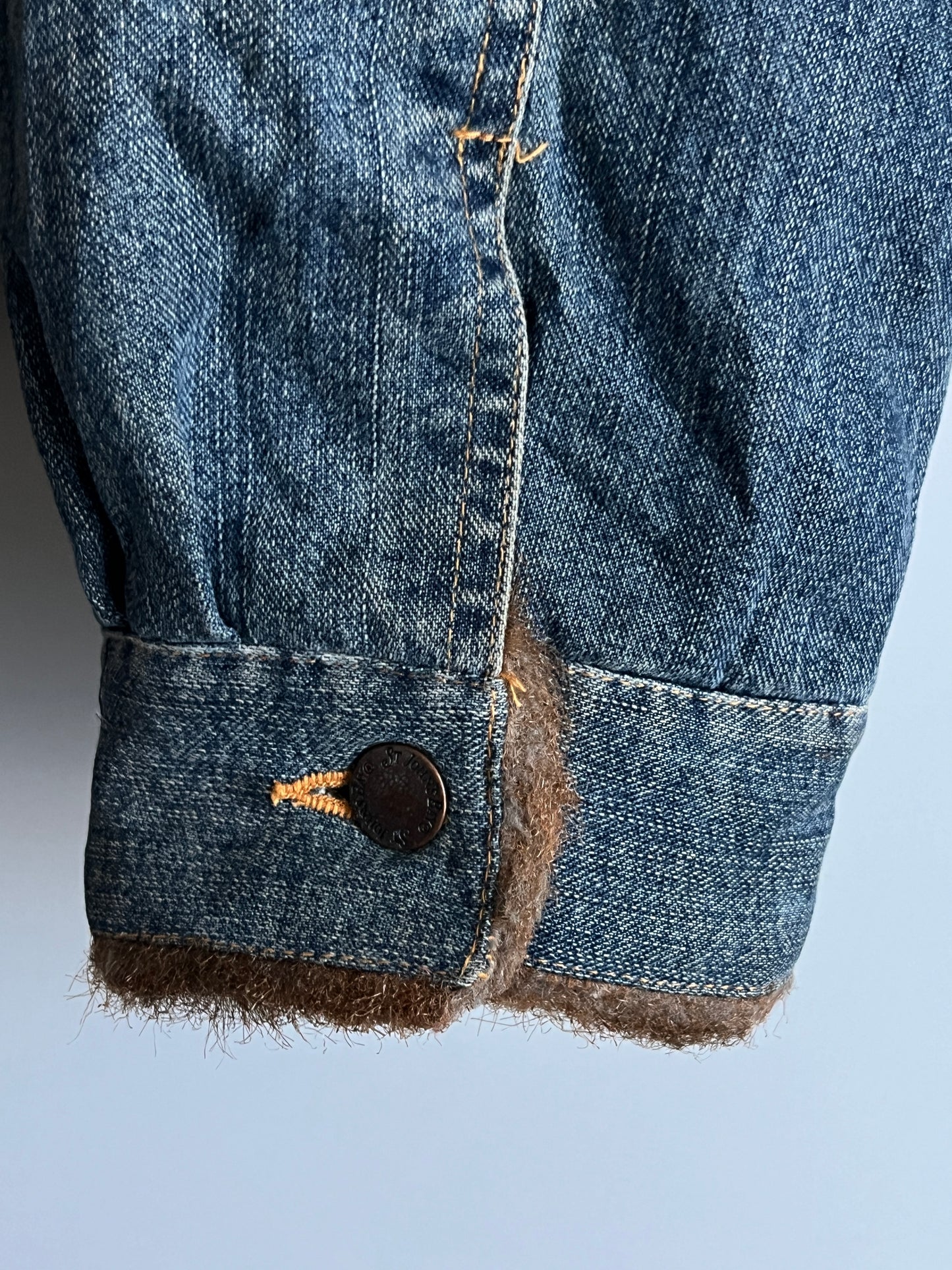 denim jacket fur y2k vintage - shoplifts