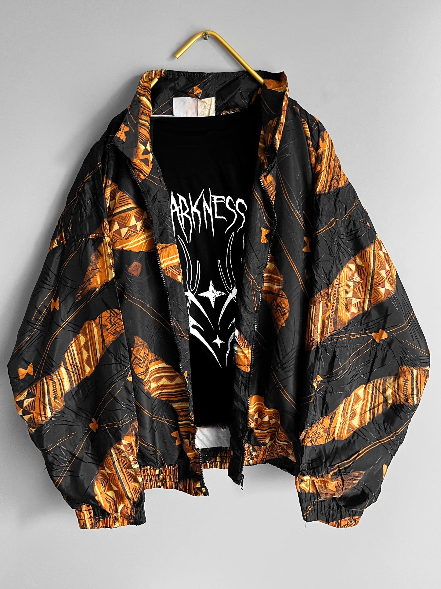 men vintage windbreaker crazy pattern y2k - shoplifts