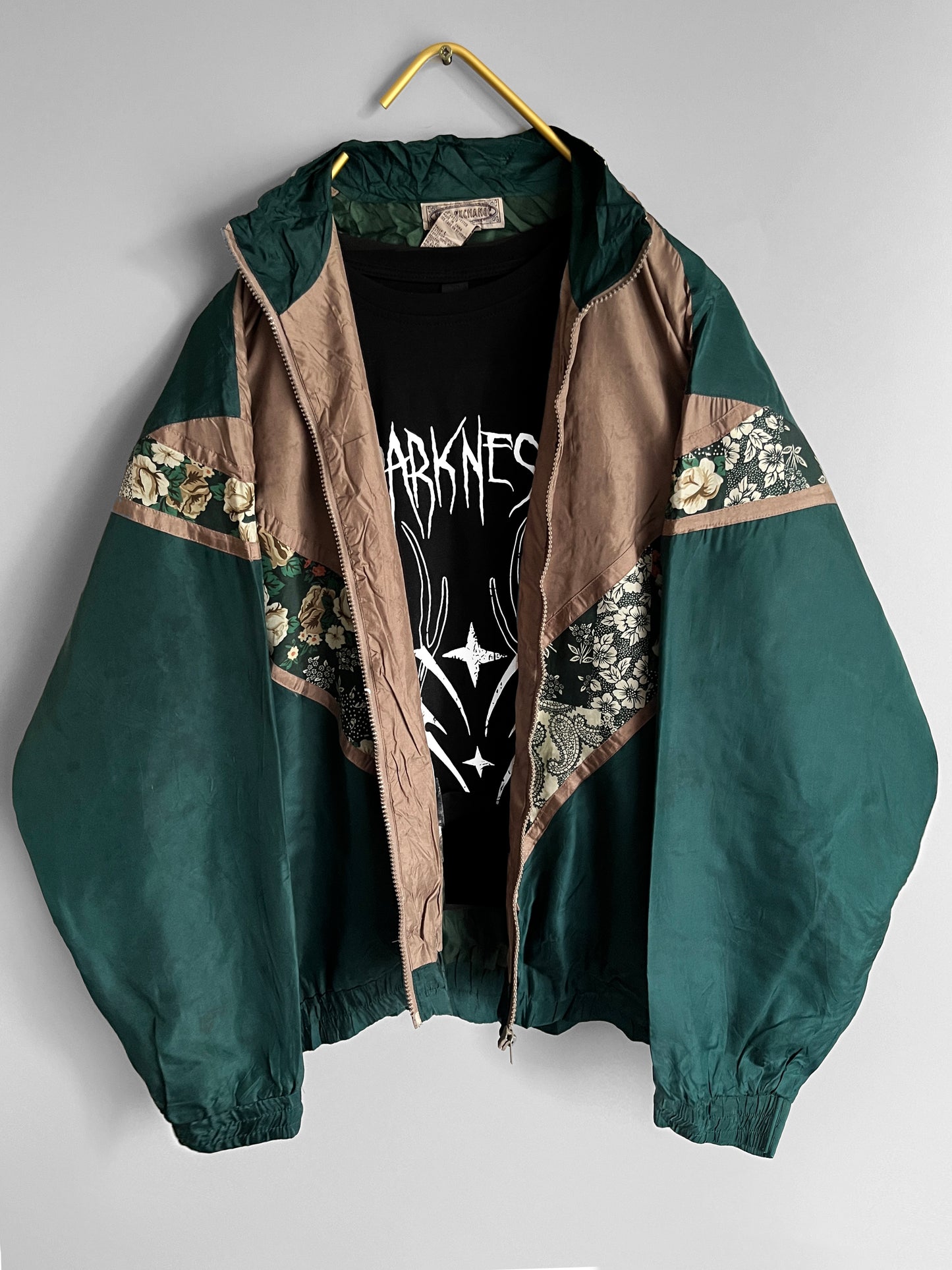 men vintage windbreaker crazy pattern y2k - shoplifts