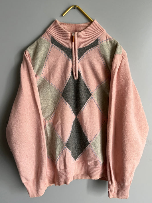 Sweater Y2K Vintage Turtleneck Half zipper - Shoplifts