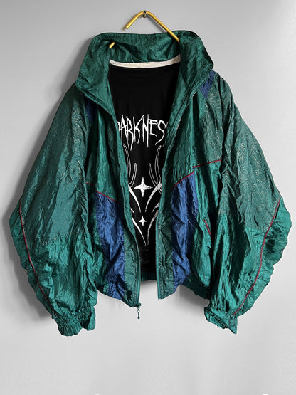 Y2K crazzy pattern windbreaker Jacket Gothic / Emo / Punk / Metal Grunge Vintage - Shoplifts