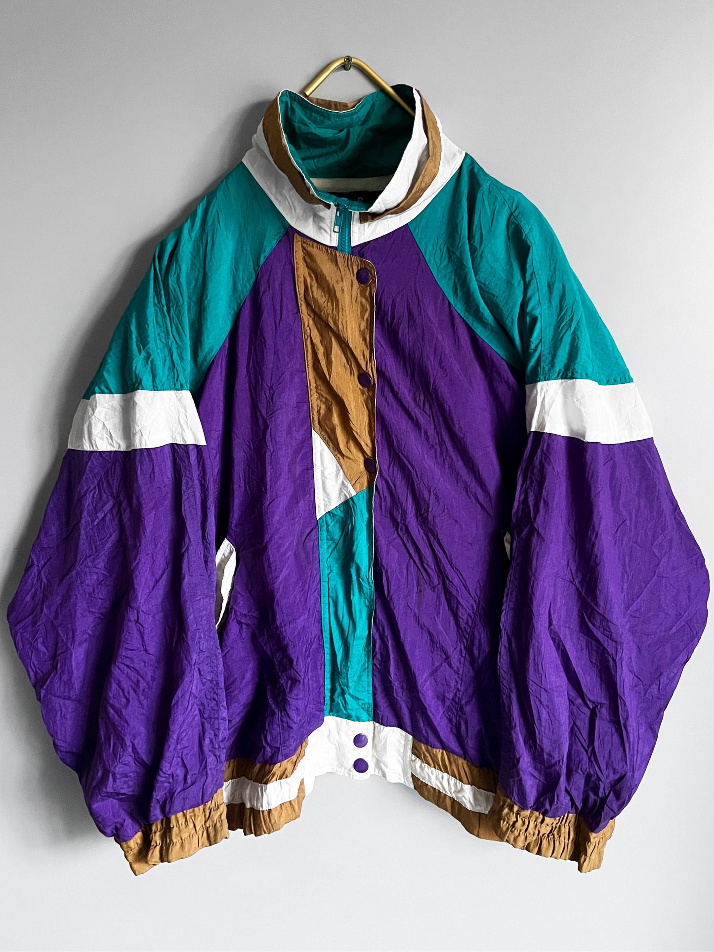 windbreaker vintage jacket colourful - shoplifts