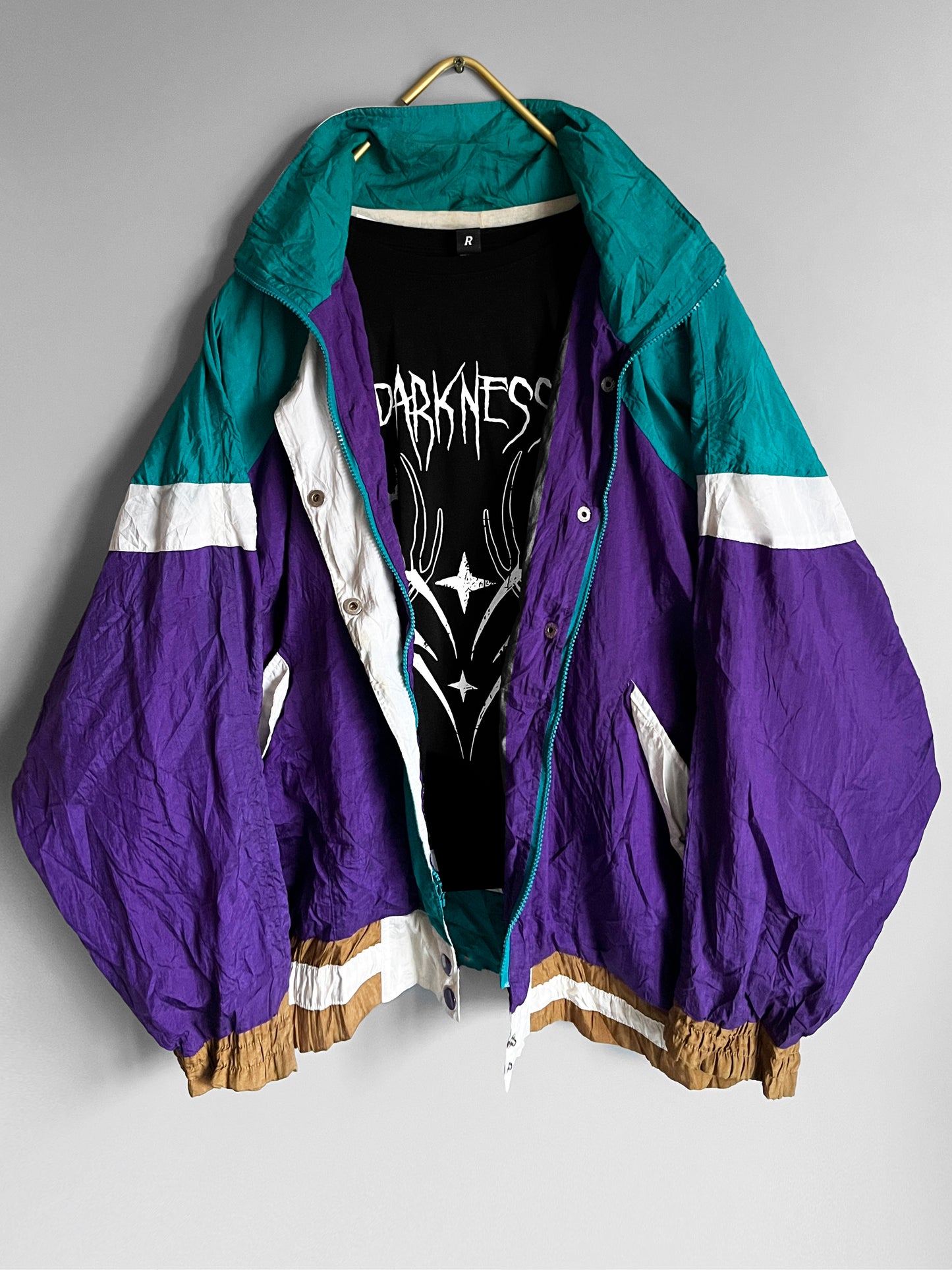 windbreaker vintage jacket colourful - shoplifts