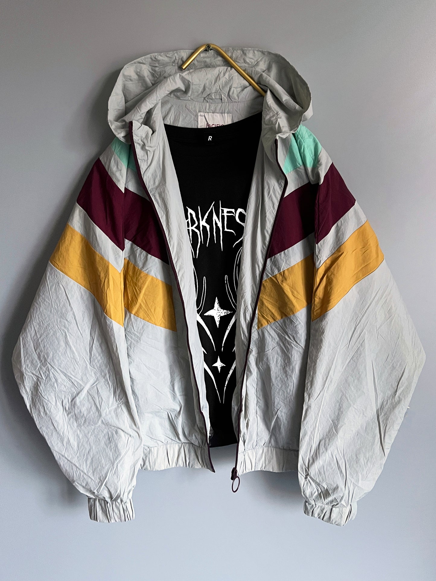 men vintage windbreaker crazy pattern y2k - shoplifts