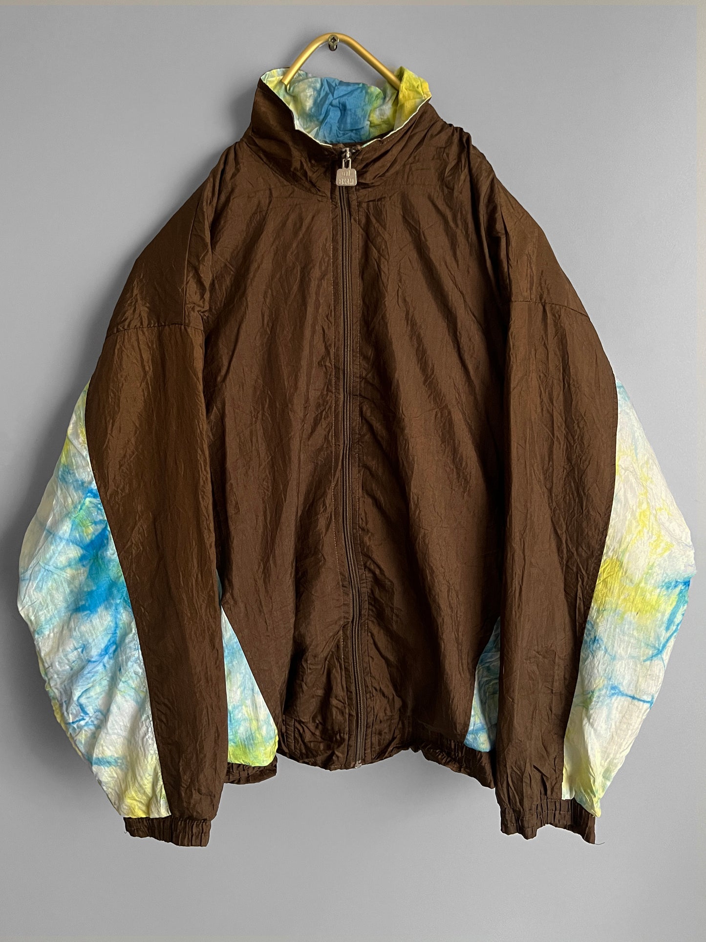 men vintage windbreaker crazy pattern y2k - shoplifts