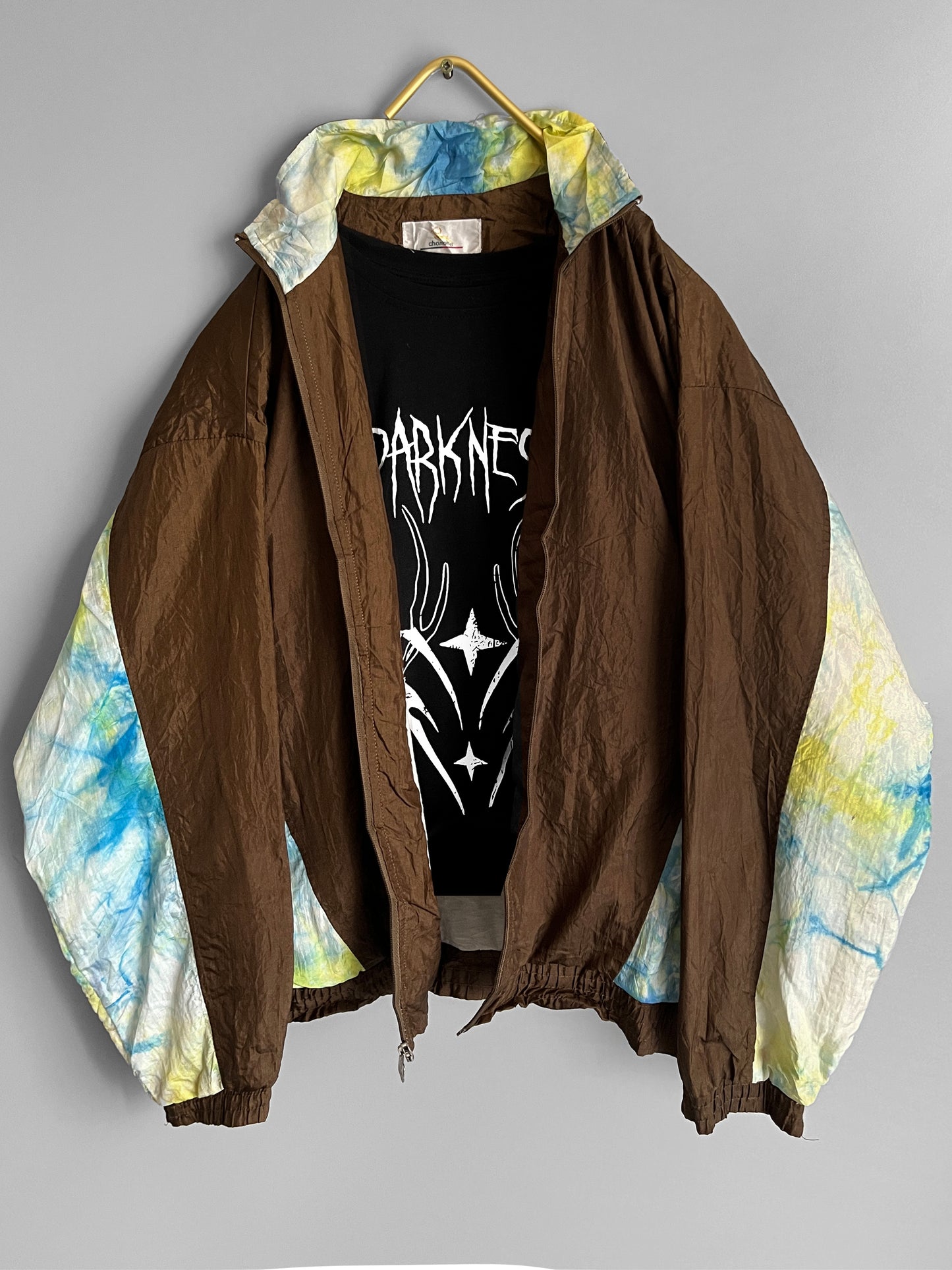 men vintage windbreaker crazy pattern y2k - shoplifts