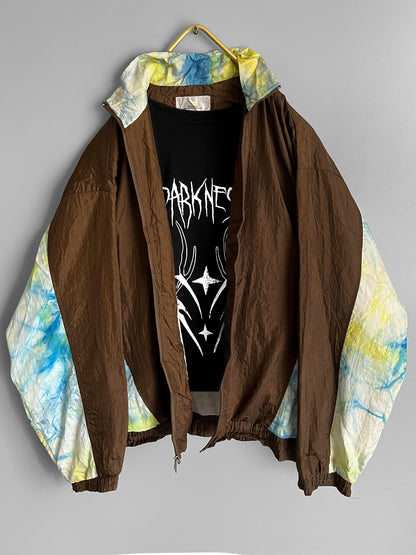 Men Vintage Windbreaker Crazy Pattern Y2k - Shoplifts