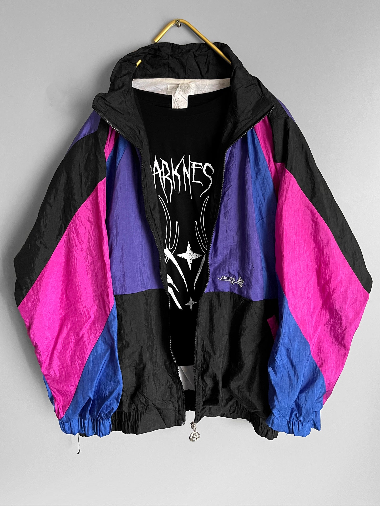 windbreaker vintage jacket colourful - shoplifts