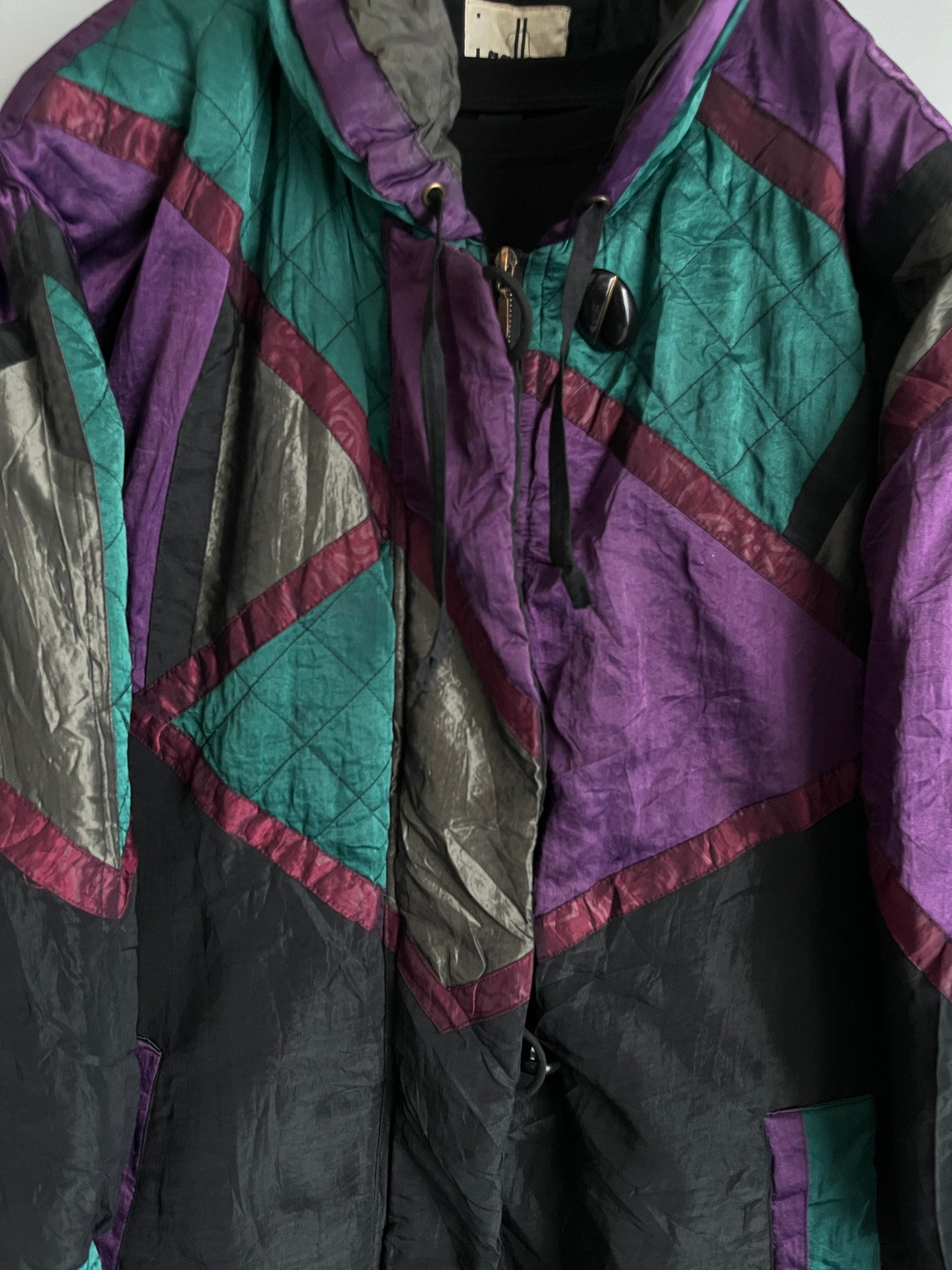 men vintage windbreaker crazy pattern y2k - shoplifts