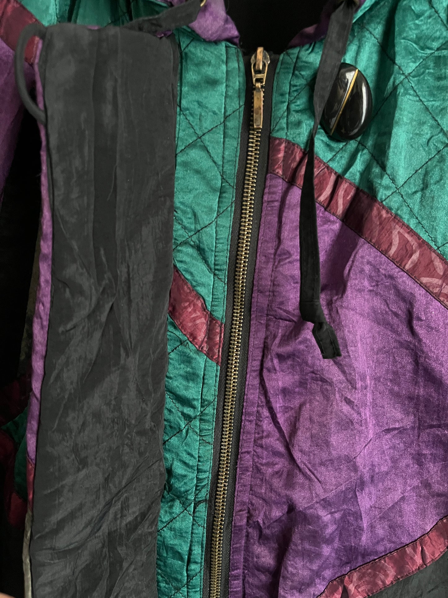 men vintage windbreaker crazy pattern y2k - shoplifts