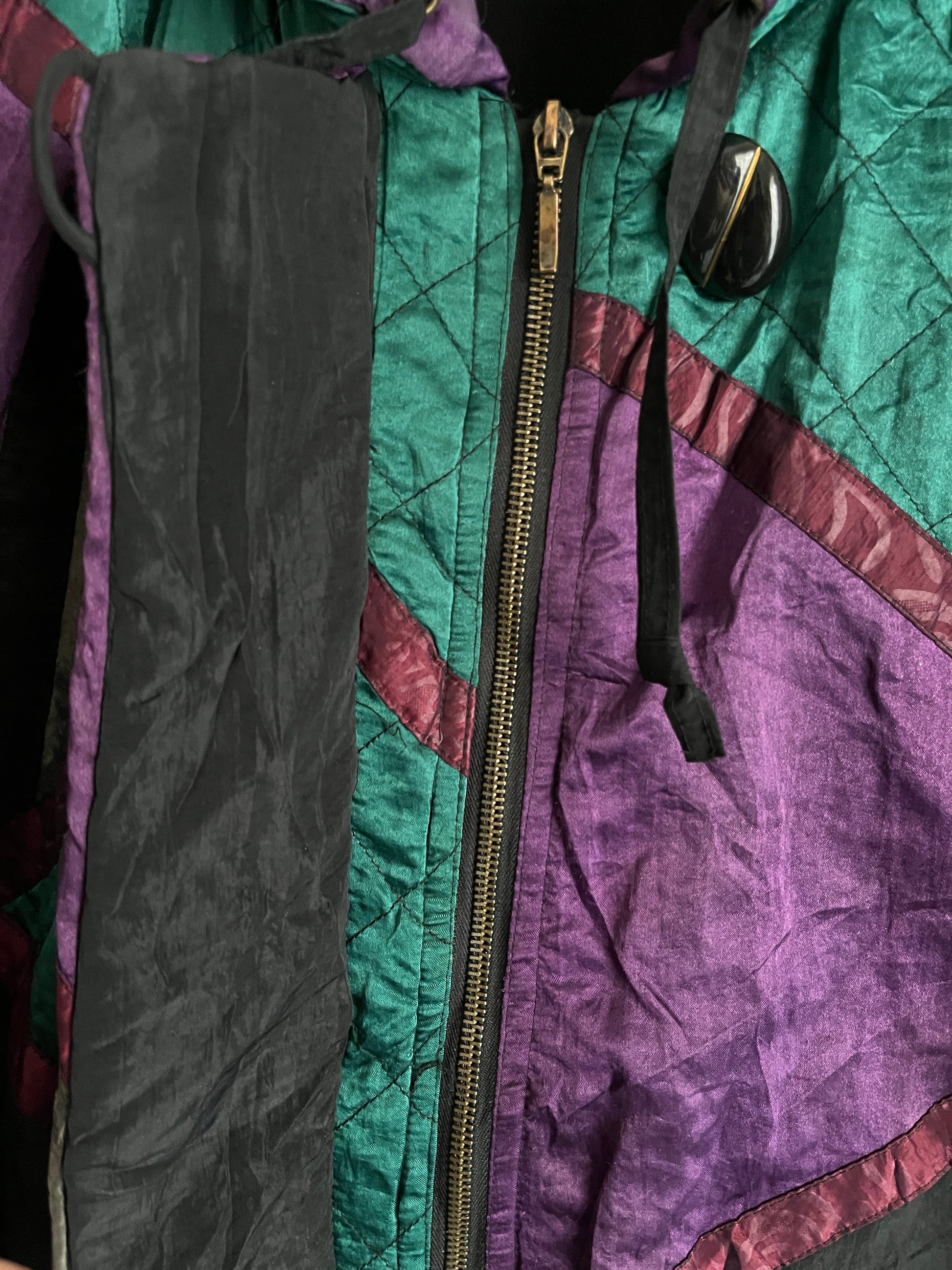 Men Vintage Windbreaker Crazy Pattern Y2k - Shoplifts