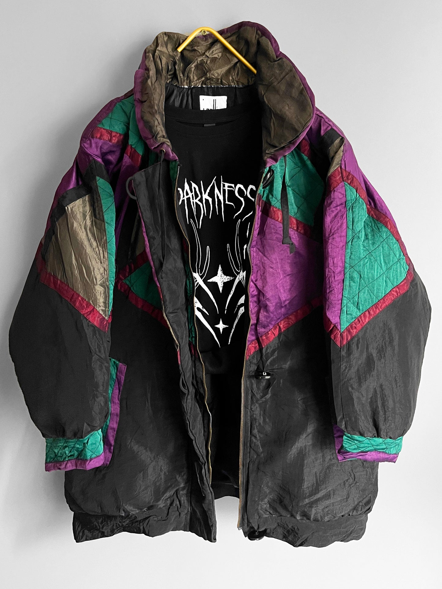 men vintage windbreaker crazy pattern y2k - shoplifts