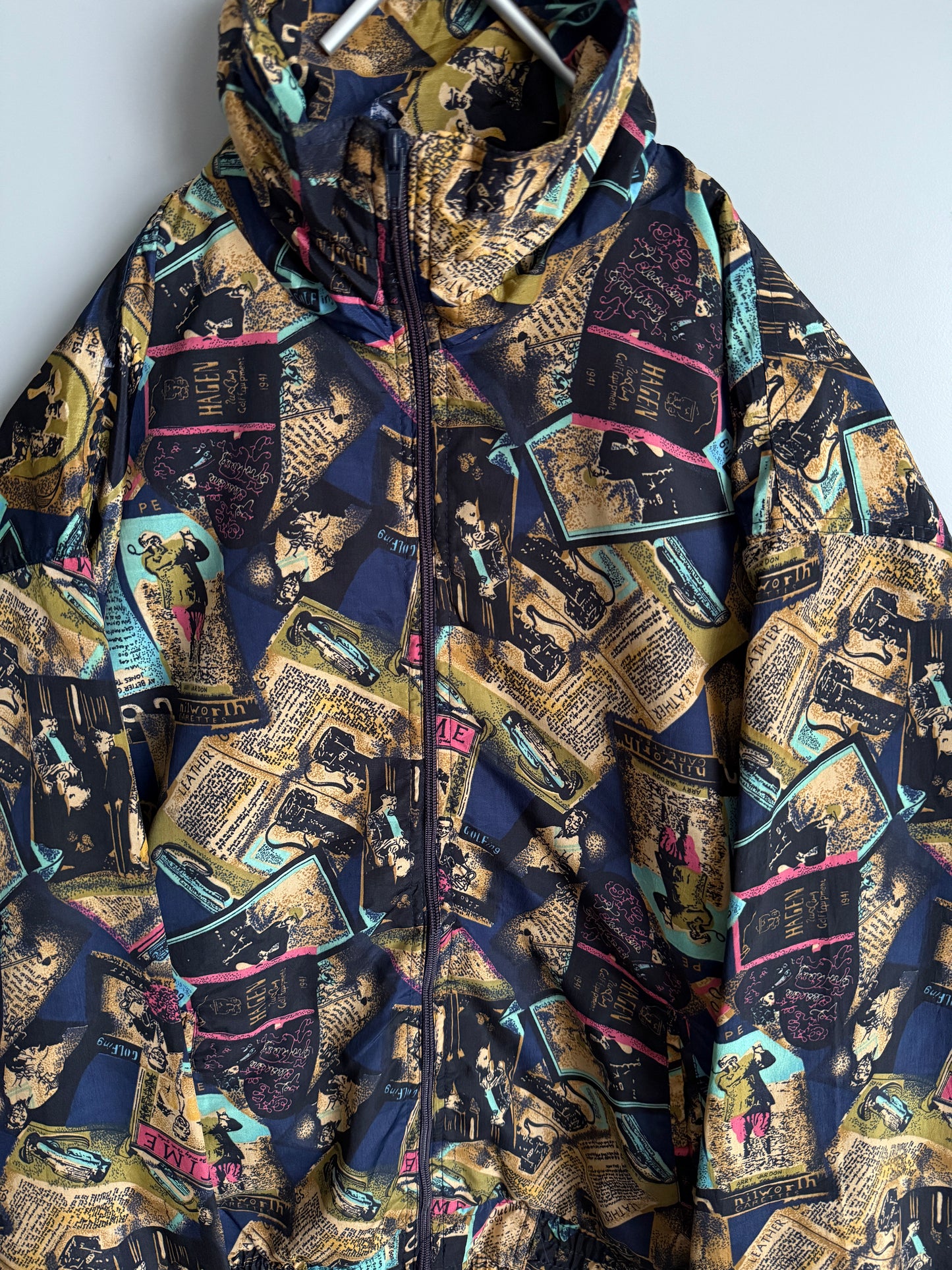 giacca a vento vintage da uomo