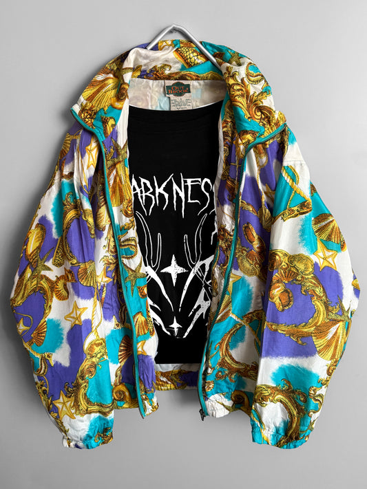 Vintage dam dubbelvänd vindjacka