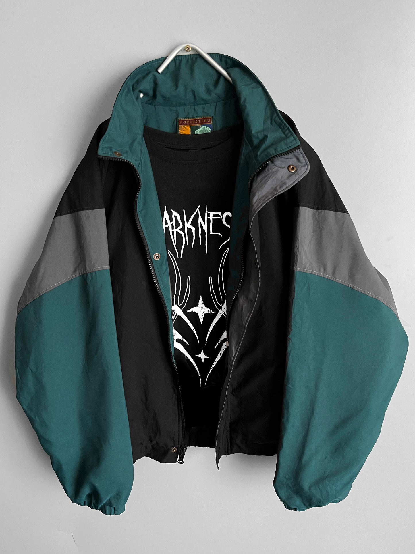 giacca vintage colorata windbreaker