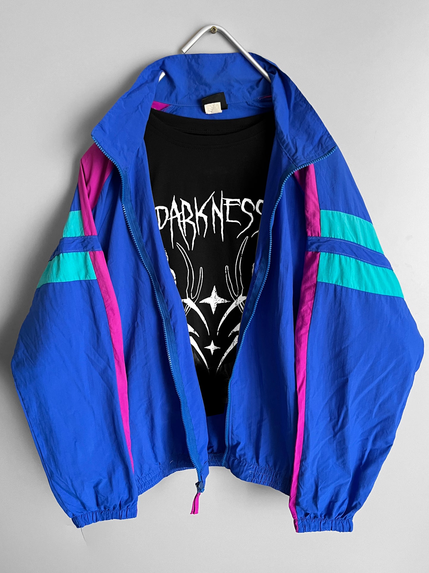 giacca vintage colorata windbreaker