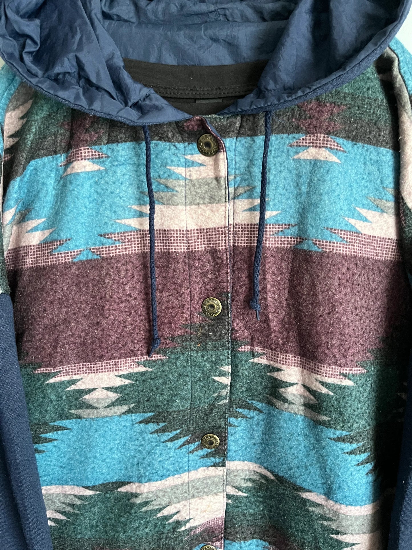 giacca a vento vintage colorata