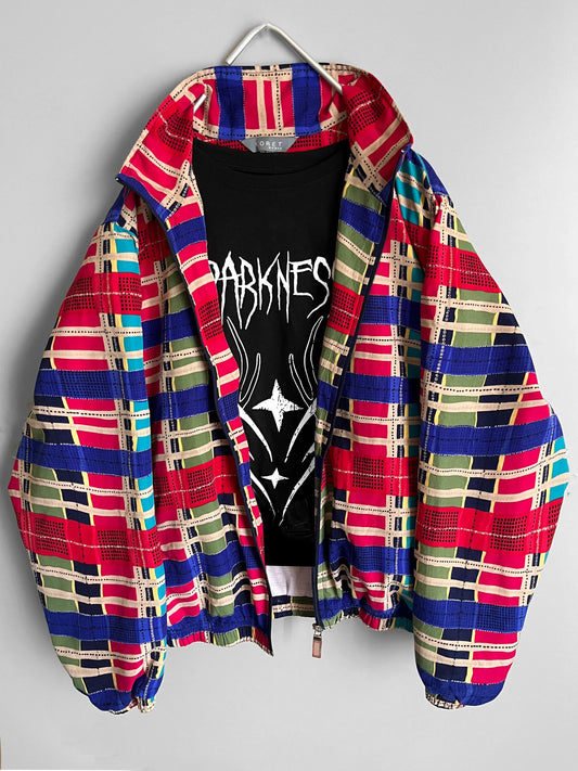 Multicolor Y2K Women's Vintage Style Windbreaker Jacket