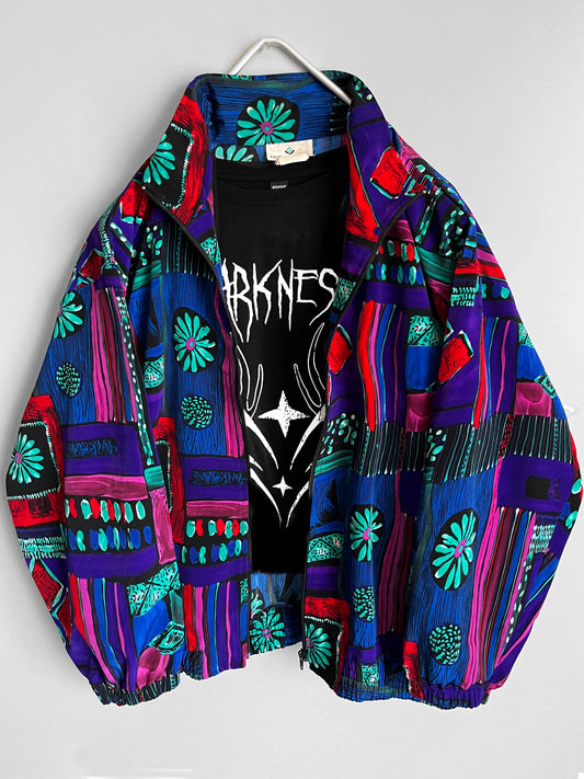 Multicolor Y2K Women's Vintage Style Windbreaker Jacket